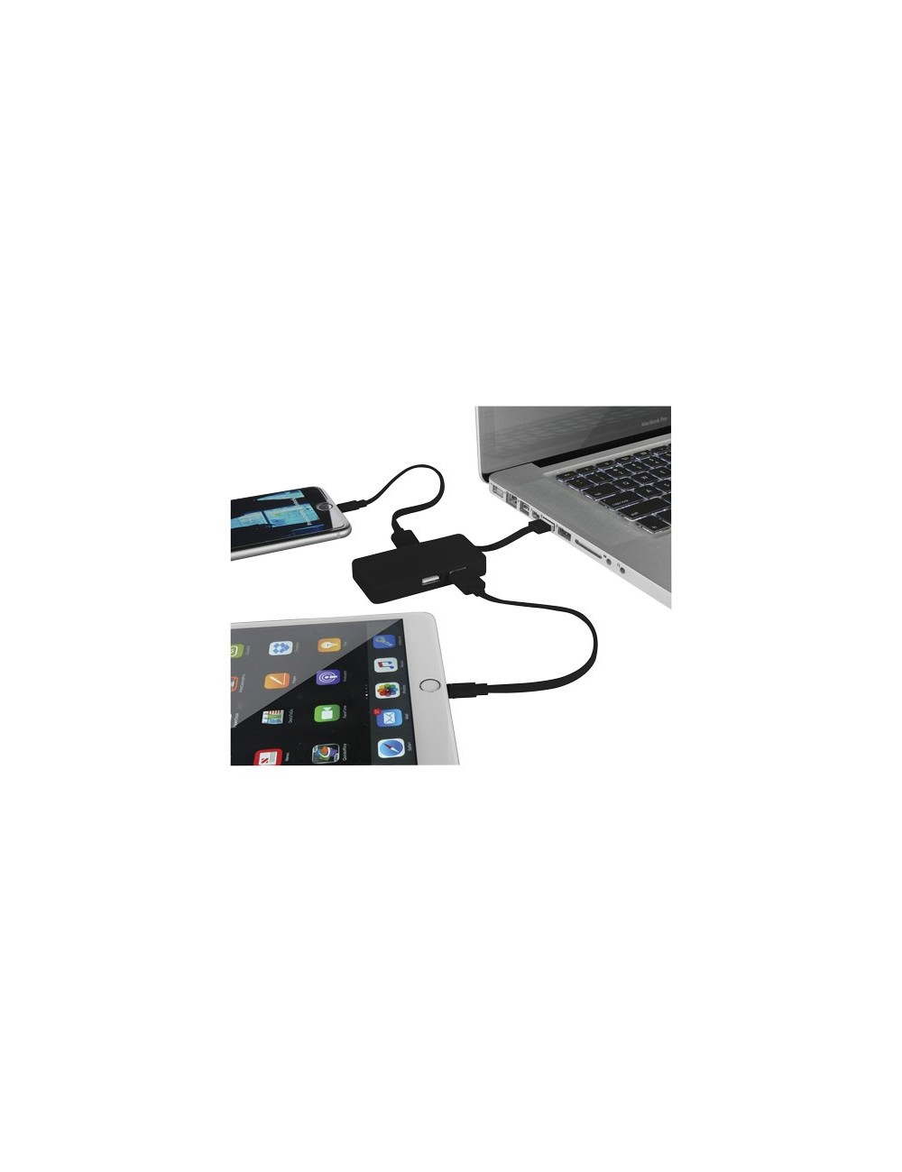 Hub USB avec cable dual