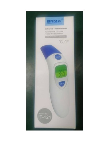Thermomètre frontale multifonction avec affichage LCD