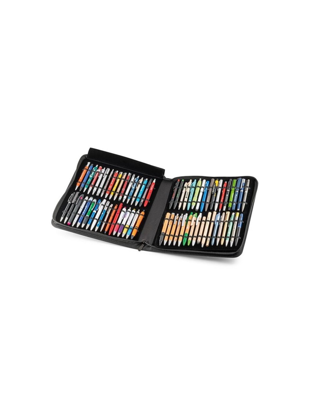 BALL PEN SHOWCASE. Marmotte avec 102 stylos