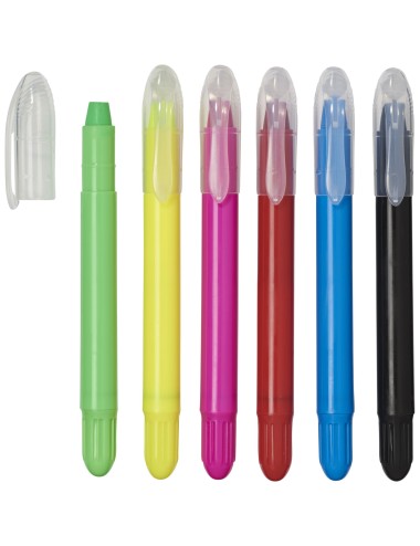 6 crayons rétractables avec étui plastique Phiz