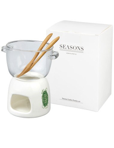 Ensemble en verre pour fondue au chocolat Belgium