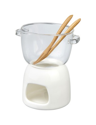 Ensemble en verre pour fondue au chocolat Belgium