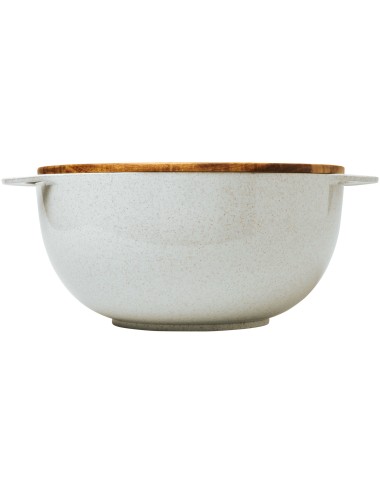 Saladier Lucha en fibre de paille de blé avec couverts de service