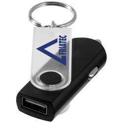 Adaptateur allume-cigare porte-clés Swivel