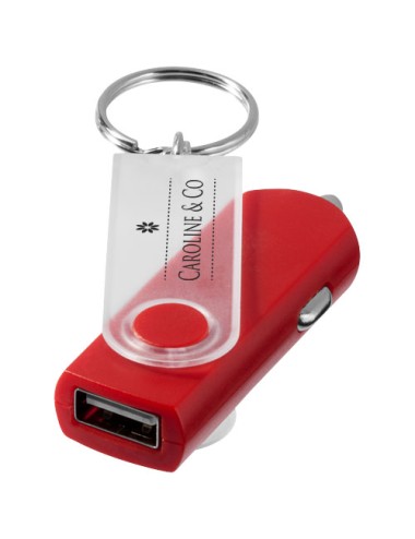 Adaptateur allume-cigare porte-clés Swivel