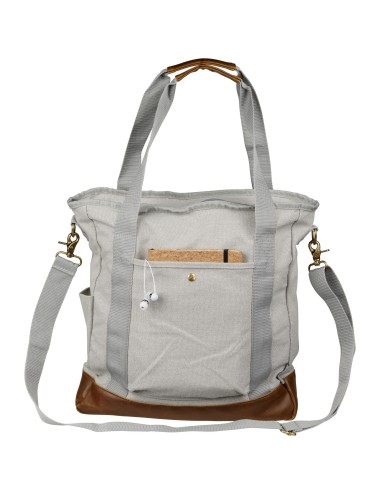 Sac shopping zippé canvas Harper