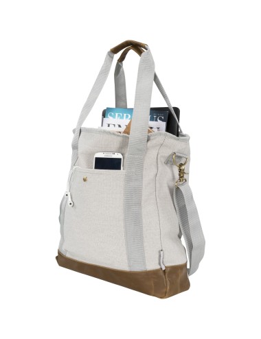 Sac shopping zippé canvas Harper