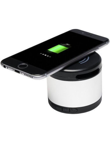 Haut-parleur Bluetooth® Jones métallique avec tapis de charge sans fil