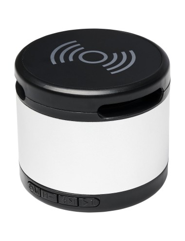 Haut-parleur Bluetooth® Jones métallique avec tapis de charge sans fil