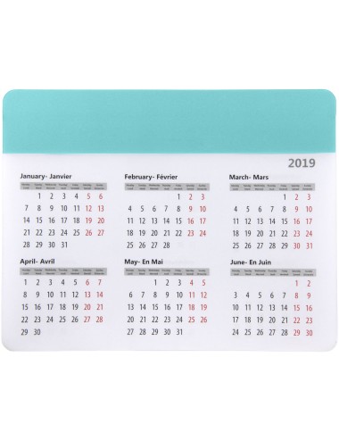 Tapis de souris avec calendrier Chart