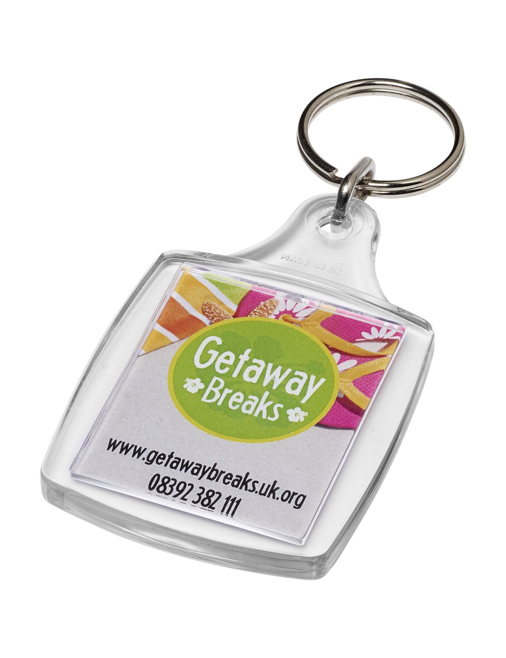 Porte-clés A4 avec attache en métal Leor