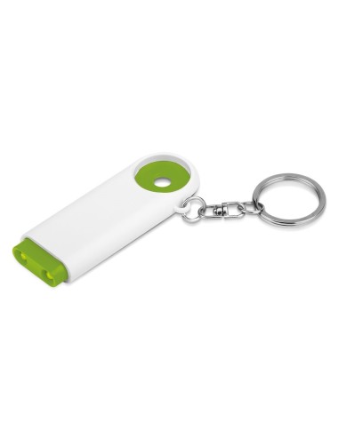 TOKEN. Porte-clés avec monnaie pour chariot de supermarché