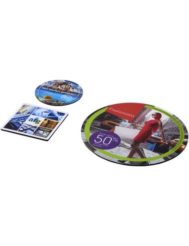Ensemble de tapis de souris et de dessous de verre Q-Mat® 4