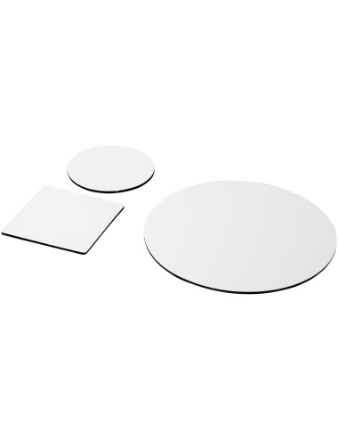 Ensemble de tapis de souris et de dessous de verre Q-Mat® 4