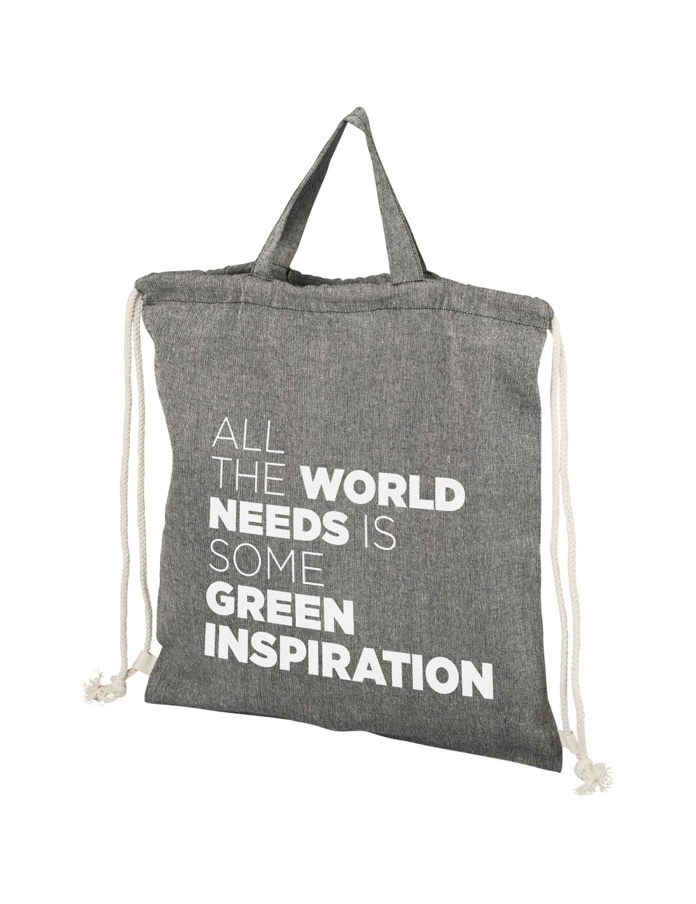 Sac ficelle en coton recyclé Be Inspired 150 g/m² 6L
