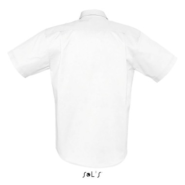 Chemise homme en twill de coton manches courtes BROOKLYN