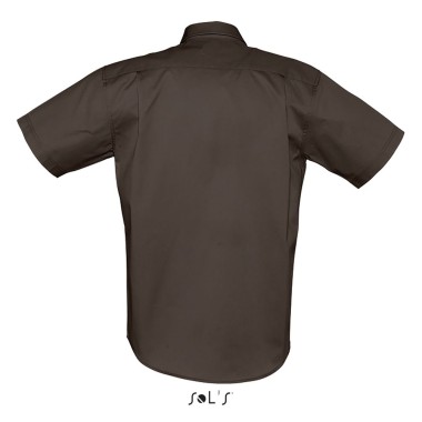 Chemise homme en twill de coton manches courtes BROOKLYN