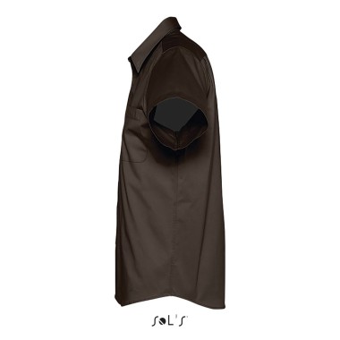 Chemise homme en twill de coton manches courtes BROOKLYN