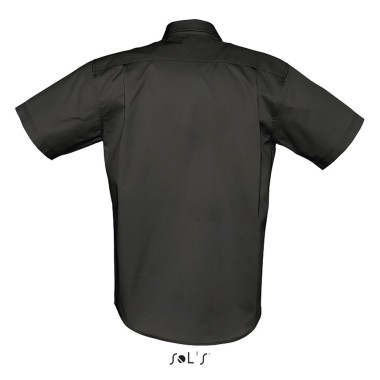 Chemise homme en twill de coton manches courtes BROOKLYN