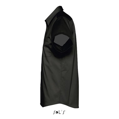 Chemise homme en twill de coton manches courtes BROOKLYN