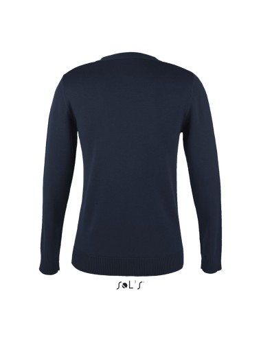 Gilet femme boutonné col v tricoté GOLDEN WOMEN