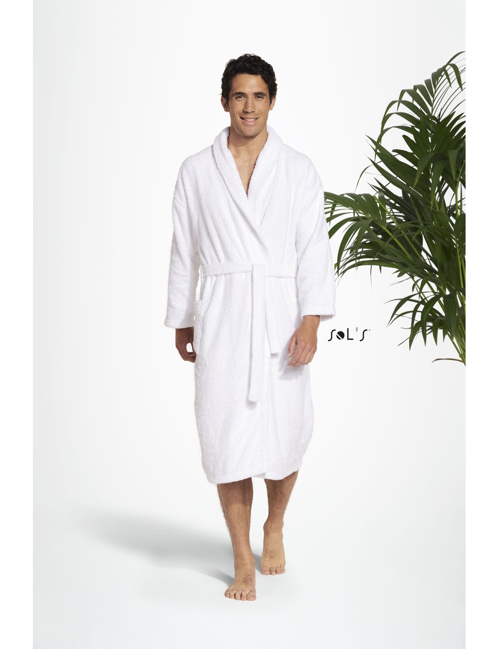 Peignoir unisexe col châle PALACE