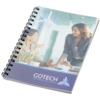 Cahier Desk-Mate® A6 à spirale avec couverture polypropylène