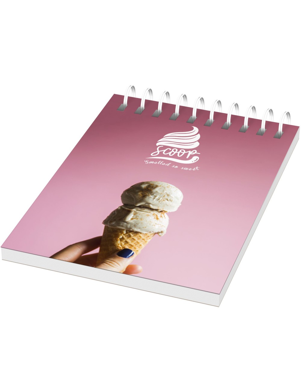 Cahier Desk-Mate® A7 à spirale avec couverture polypropylène