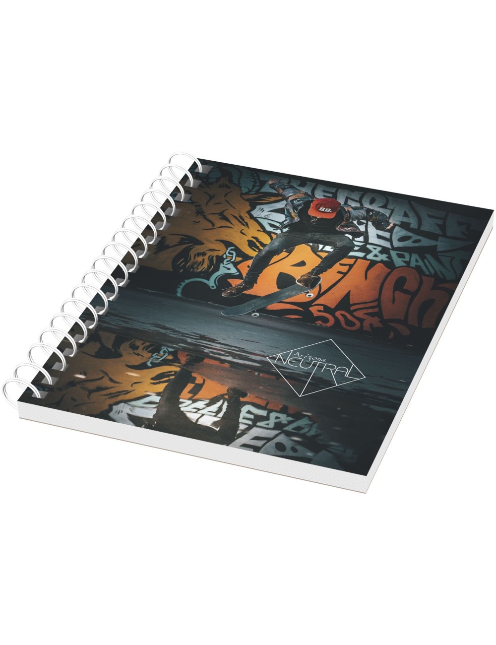 Cahier Desk-Mate® à spirales A6 avec couvertu
re PP