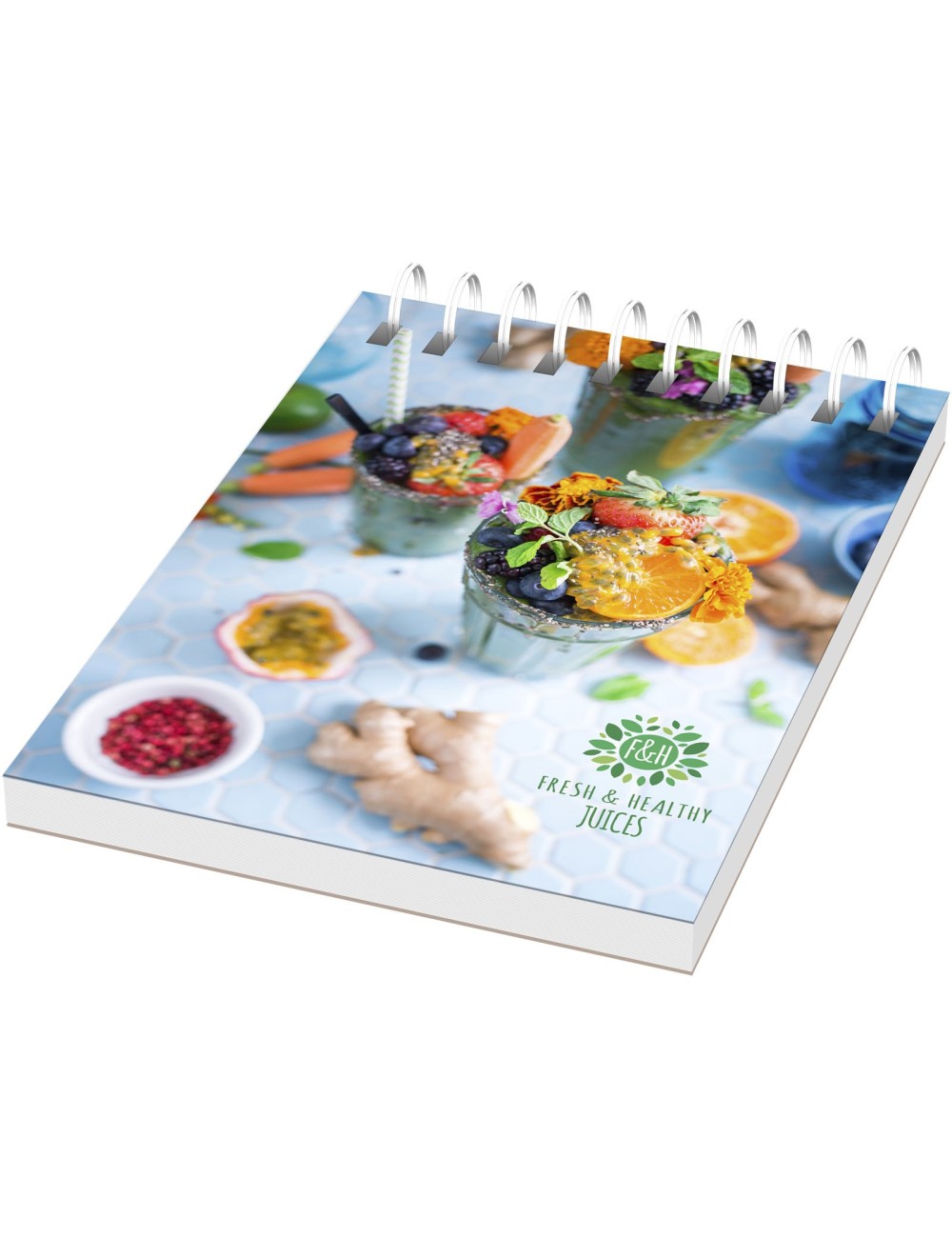 Cahier Desk-Mate® à spirales A7 avec couverture PP