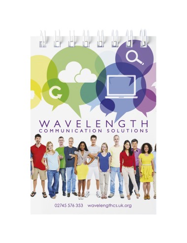 Cahier Desk-Mate® à spirales A7 avec couverture PP