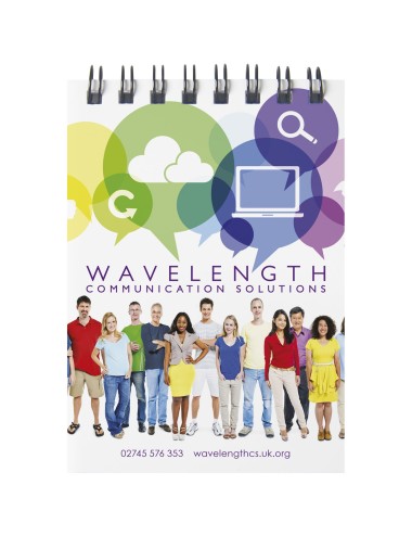 Cahier Desk-Mate® à spirales A7 avec couverture PP