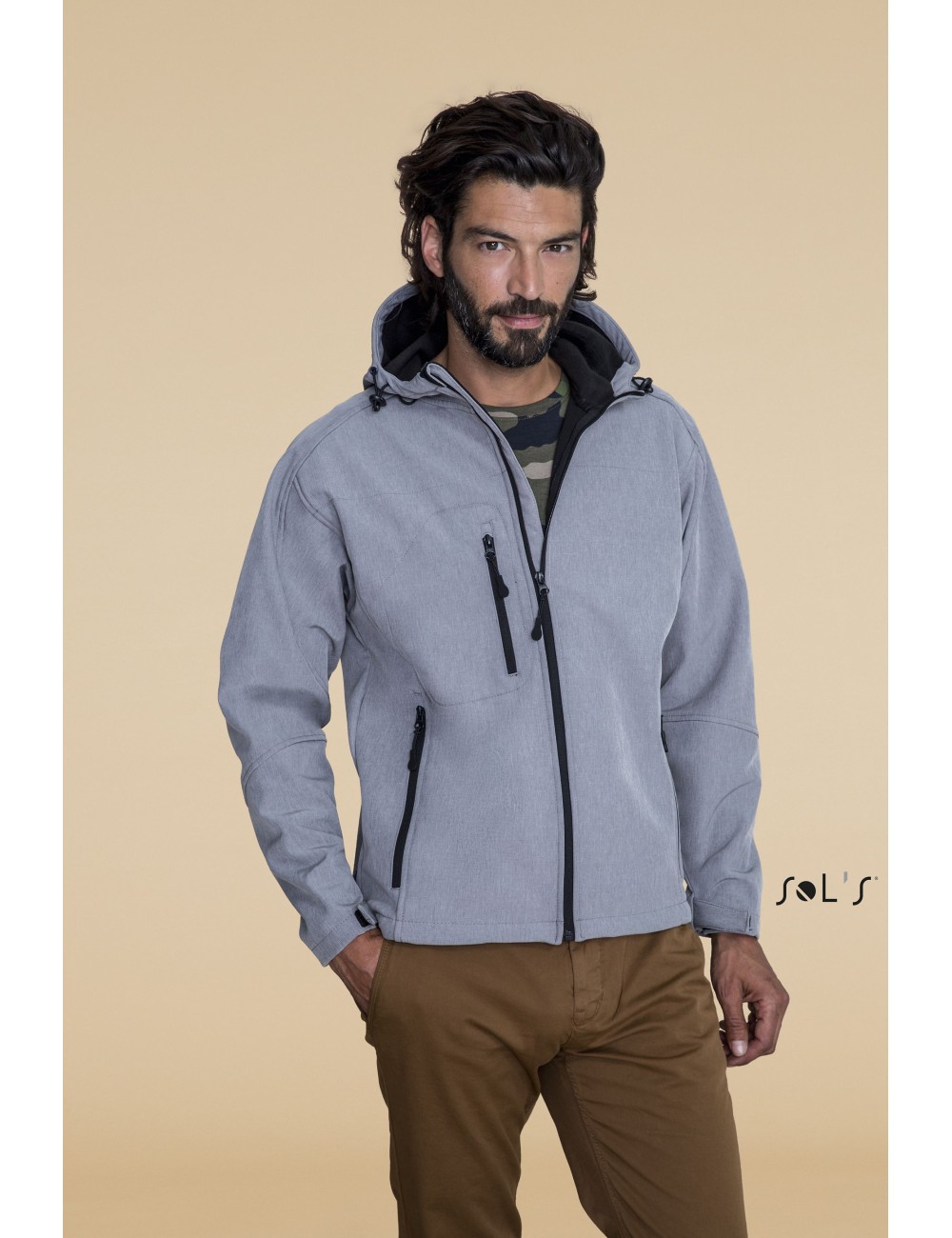 Softshell homme à capuche REPLAY MEN
