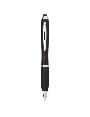 Stylo bille stylet coloré avec grip noir Nash