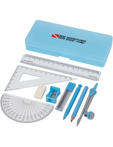 Ensemble de géométrie scolaire 9 pièces Julia