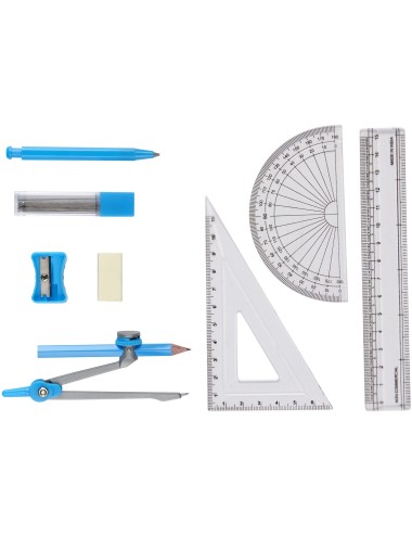Ensemble de géométrie scolaire 9 pièces Julia