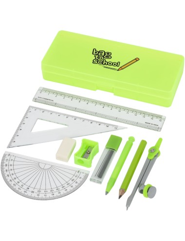 Ensemble de géométrie scolaire 9 pièces Julia