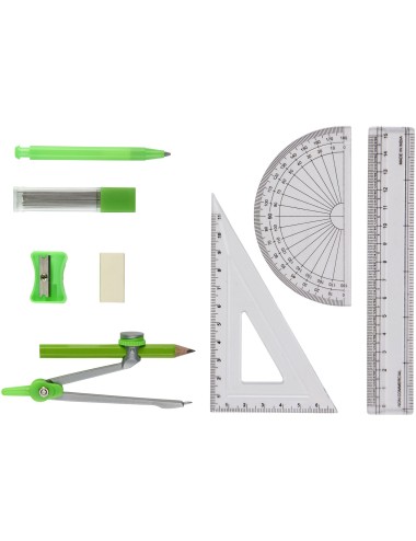Ensemble de géométrie scolaire 9 pièces Julia