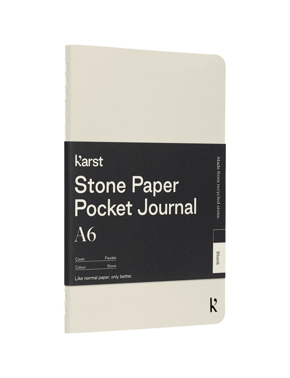 Journal de poche Karst® A6 en papier de pierre et à couverture souple - Vierge