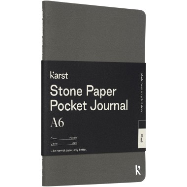 Journal de poche Karst® A6 en papier de pierre et à couverture souple - Vierge