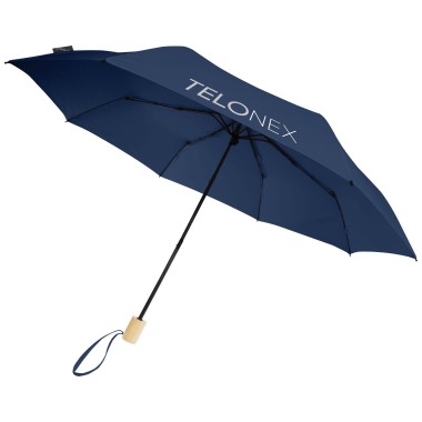 Parapluie 21" pliable windproof en PET recyclé Birgit