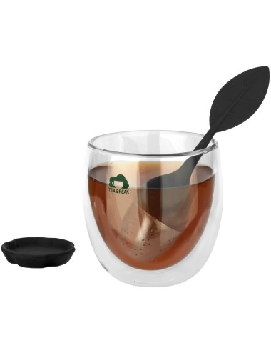 Ensemble de thé Spring avec verre et passe-thé