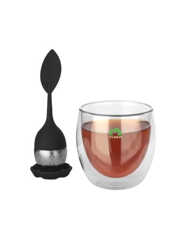 Ensemble de thé Spring avec verre et passe-thé