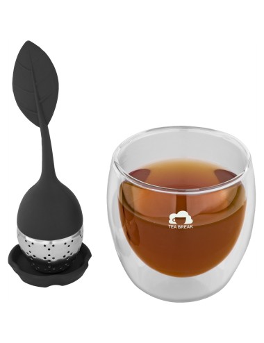 Ensemble de thé Spring avec verre et passe-thé