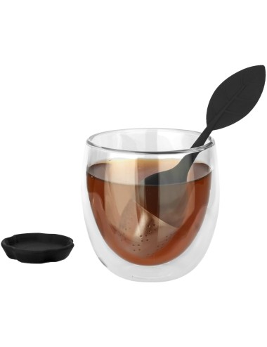 Ensemble de thé Spring avec verre et passe-thé