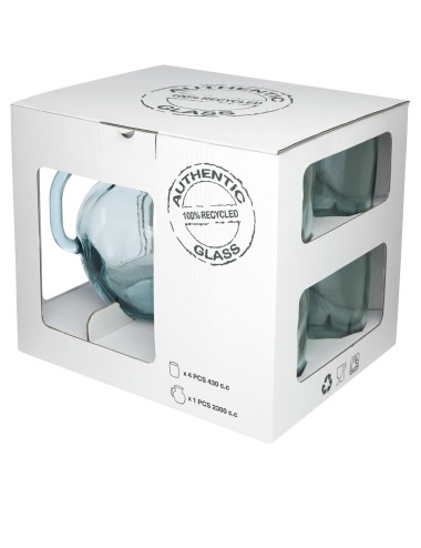 Ensemble Terazza de 5 pièces en verre recyclé