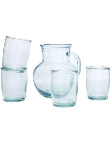 Ensemble Terazza de 5 pièces en verre recyclé
