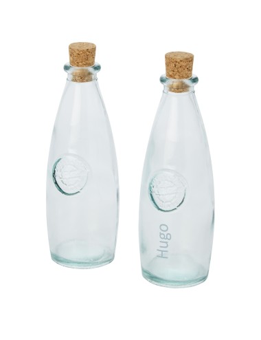 Ensemble Sabor de 2 pièces en verre recyclé pour huile et vinaigre