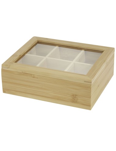 Boîte à thé Ocre en bambou