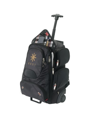 Sac à dos à roulette ordinateur 15" compatible poste de sécurité 23L
